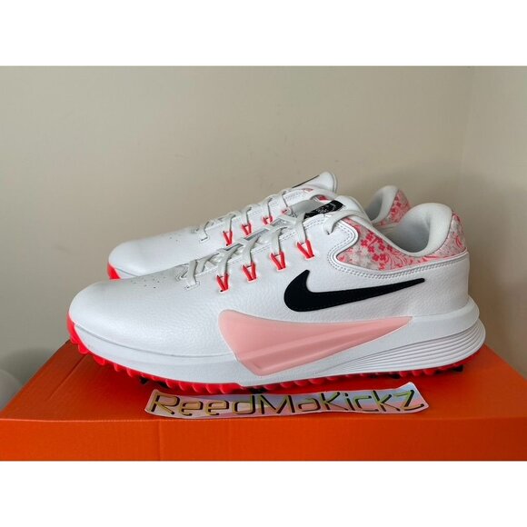 Nike Victory Pro 4 Golf White Pink Bloom Masters Mens IM3485 100 - Picture 1 of 6